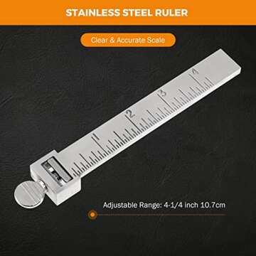 BEAMNOVA Leather Strip Cutter Tool Leather Craft Cutting Knife Blade Tools for Bag Straps Leathercraft Accessories