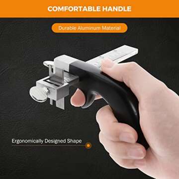 BEAMNOVA Leather Strip Cutter Tool Leather Craft Cutting Knife Blade Tools for Bag Straps Leathercraft Accessories