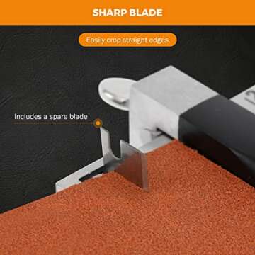 BEAMNOVA Leather Strip Cutter Tool Leather Craft Cutting Knife Blade Tools for Bag Straps Leathercraft Accessories