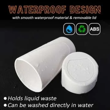 xiaoniu Car Trash Can with Lid, Leakproof Garbage Can with 40 Attached Trash Bags, Mini Essential Car Accessories for Interior for Car, Home, Office (White)