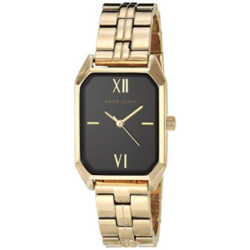 Anne Klein Gold and Black Dress Watch AK/3774BKGB
