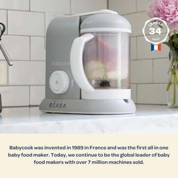 BEABA Babycook Solo 4-in-1 Baby Food Maker for Fresh Meals