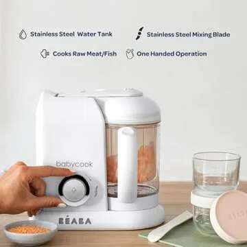 BEABA Babycook Solo 4-in-1 Baby Food Maker for Fresh Meals