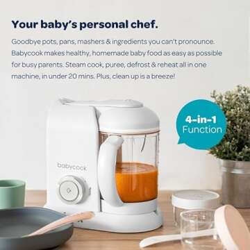 BEABA Babycook Solo 4-in-1 Baby Food Maker for Fresh Meals