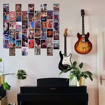 80PCS Retro Wall Collage Kit Aesthetic Pictures,Vintage Posters Bedroom Aesthetic Room Decor,Posters for Room 90s,80s Indie Room Decor,70s Wall Art ,Trendy Small Posters for Dorm