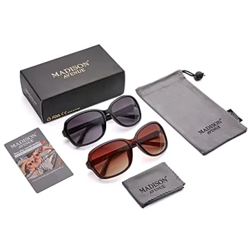 Madison Avenue Classic Vintage Sunglasses Set for Women