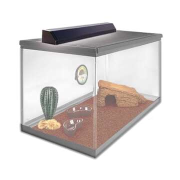 Zilla Reptile T8 Strip Desert Pet Habitat Light Fixture with 15 Watt Fluorescent Bulb, 24 Inches
