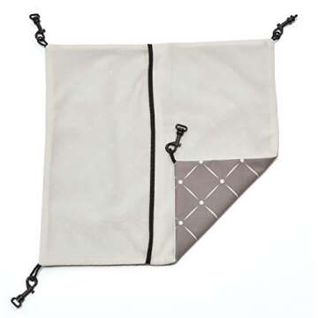 MidWest Homes for Pets Designer Ferret Nation / Critter Nation Large Hammock, Tan & White, 12.8"L x 15.0"W x 8.5"Th