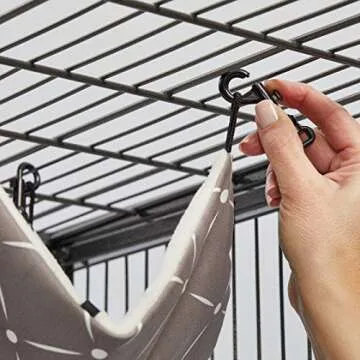 MidWest Homes for Pets Designer Ferret Nation / Critter Nation Large Hammock, Tan & White, 12.8"L x 15.0"W x 8.5"Th