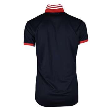 SCREENSHOTBRAND-S11815 Mens Hipster Hip-Hop Premium Tees - Stylish Fashion Rose Flower Embroidery Polo T-Shirt - Black-Medium