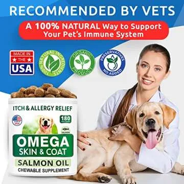 BARK&SPARK Omega 3 Dogs - 180 Salmon Oil Treats
