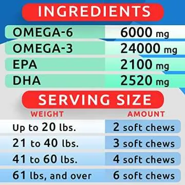BARK&SPARK Omega 3 Dogs - 180 Salmon Oil Treats