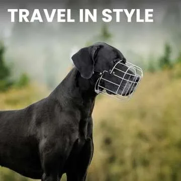 BRONZEDOG Dog Muzzle for Large Dogs - Adjustable & Durable