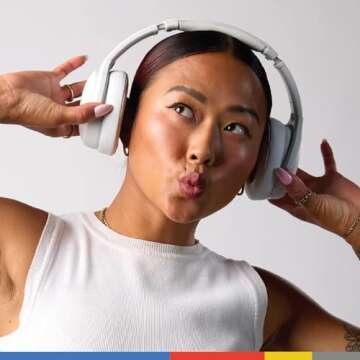 Skullcandy Crusher Evo Over-Ear Wireless Headphones with Sensory Bass with Charging Cable, 40 Hr Battery, Microphone, Works with iPhone Android and Bluetooth Devices - Bone