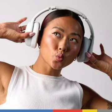 Skullcandy Crusher Evo Over-Ear Wireless Headphones with Sensory Bass with Charging Cable, 40 Hr Battery, Microphone, Works with iPhone Android and Bluetooth Devices - Bone