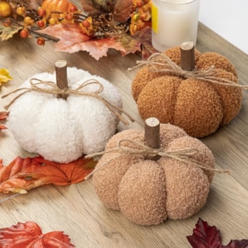 6" Fall Pumpkin Decor Set for Home and Celebrations