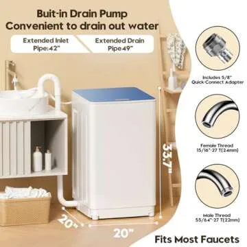 Auertech Portable Washer & Dryer Combo for Apartments