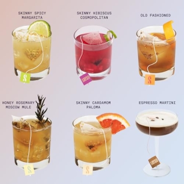 SAYSO: Espresso Martini Instant Cocktail Tea Bags | Infuses with Cold Water & Spirits for a Premium Craft Cocktail or Mocktail (25 Calories, 5g Sugar), 8-Pack