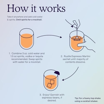 SAYSO: Espresso Martini Instant Cocktail Tea Bags | Infuses with Cold Water & Spirits for a Premium Craft Cocktail or Mocktail (25 Calories, 5g Sugar), 8-Pack