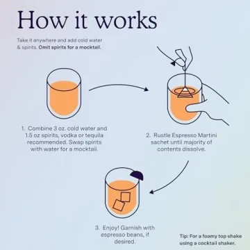 SAYSO: Espresso Martini Instant Cocktail Tea Bags | Infuses with Cold Water & Spirits for a Premium Craft Cocktail or Mocktail (25 Calories, 5g Sugar), 8-Pack