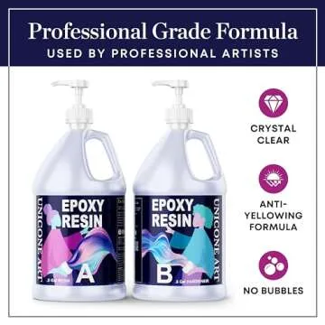 Unicone Art Epoxy Resin Kit - Non-Toxic, Odor-Free, Crystal Clear