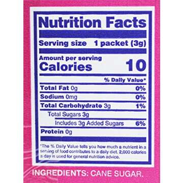 C&H Pure Cane Granulated Sugar Packets, Pack of 500