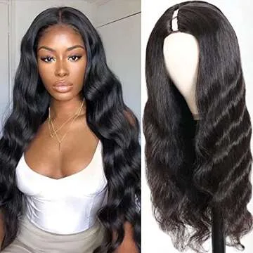 Beauty Forever Body Wave U Part Human Hair Wig 150% Density 10A Grade, Brazilian Human Hair Glueless...