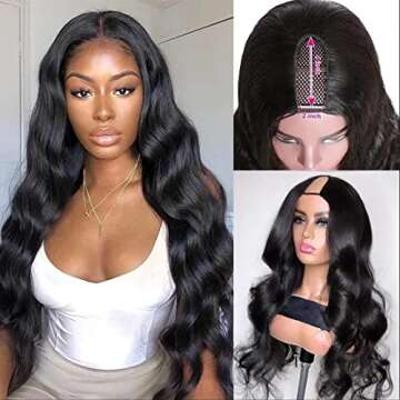 Beauty Forever Body Wave U Part Wig for Natural Elegance