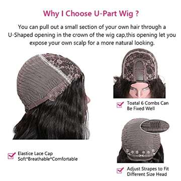 Beauty Forever Body Wave U Part Wig for Natural Elegance