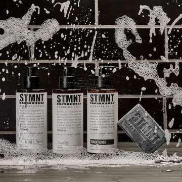 STMNT Grooming Goods Conditioner, 9.3 oz,Softens Hair,Restores Shine,Moisturizing Formula,Activated Charcoal & Menthol,All Hair Types