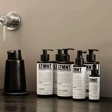 STMNT Grooming Goods Conditioner, 9.3 oz,Softens Hair,Restores Shine,Moisturizing Formula,Activated Charcoal & Menthol,All Hair Types