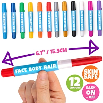 Blue Squid Face Paint Crayons - Vibrant Washable Fun