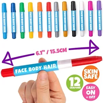 Blue Squid Face Paint Crayons - Vibrant Washable Fun