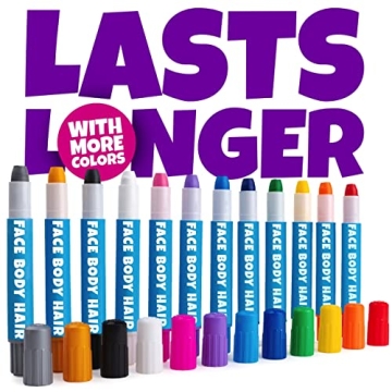 Blue Squid Face Paint Crayons - Vibrant Washable Fun