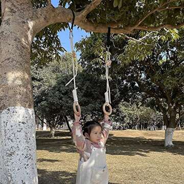 WOBOINNO Kids Gymnastic Rings for Fun & Fitness
