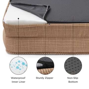 Bedsure Orthopedic Dog Bed - Supportive and Waterproof