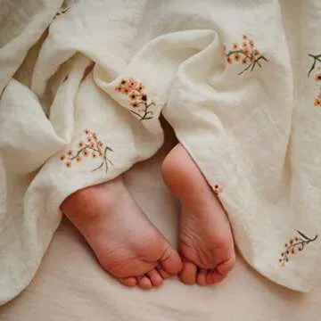 Mushie Organic Cotton Swaddle Blanket for Newborns