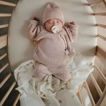Mushie Organic Cotton Swaddle Blanket for Newborns