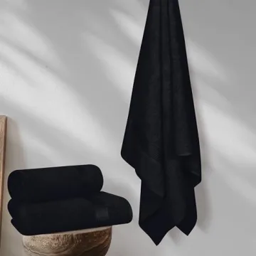 Belizzi Home Oversized Cotton Bath Towels 2 Pack 28x55