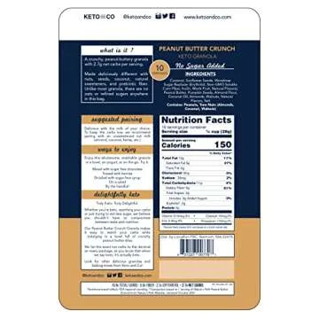 Keto Peanut Butter Crunch Granola | Only 2.7g Net Carbs
