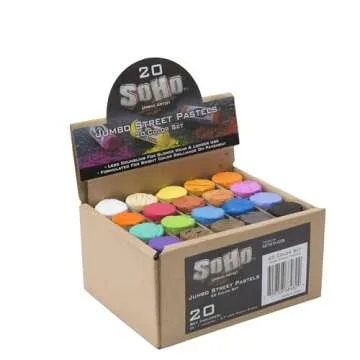 SoHo Urban Artist Jumbo Sidewalk Chalk Pastels for Outdoor Fun