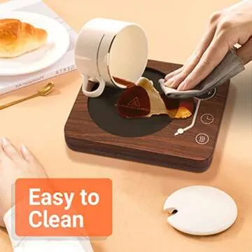 Coffee Mug Warmer, CEROBEAR Mug Warmer for Desk 3 Temperature Control 130℉/150℉/170℉, Cup Warmer with Auto Shut Off for Coffee Milk Tea Beverage