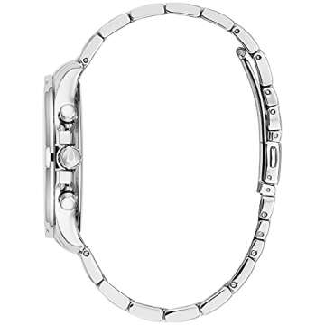 Bulova Men's Classic Stainless Steel 6-Hand Chronograph Quartz Watch - Timeless Elegance