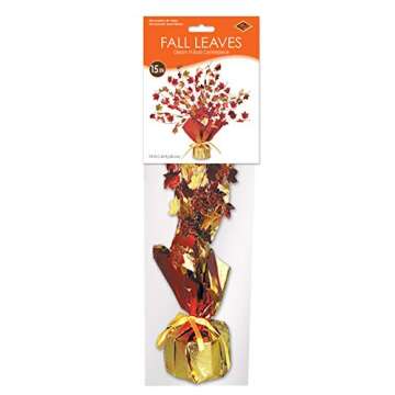 Stunning Fall Leaves Gleam 'N Burst Centerpiece - Perfect for Thanksgiving Celebrations