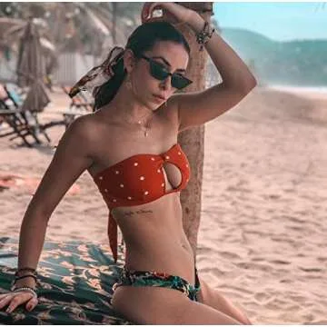 FEISEDY Small Cat Eye Sunglasses Vintage Square Shade Women Eyewear B2291