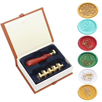 SWANGSA Vintage Floral Wax Seal Stamp Set - 6 Designs