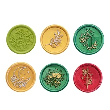 SWANGSA Vintage Floral Wax Seal Stamp Set - 6 Designs