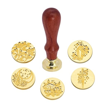 SWANGSA Vintage Floral Wax Seal Stamp Set - 6 Designs