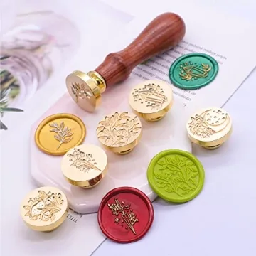 SWANGSA Vintage Floral Wax Seal Stamp Set - 6 Designs