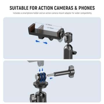 Neewer Suction Cup Mount for iPhone & GoPro Action Camera